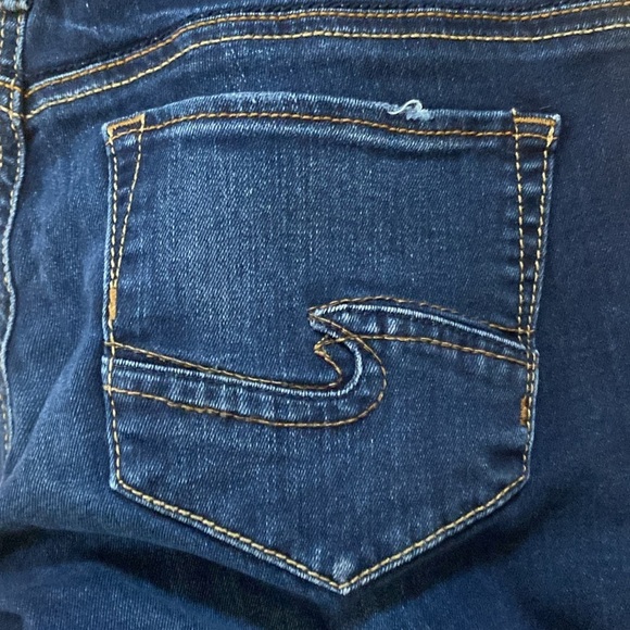 Silver Jeans Women's Straight Leg Jeans - Dark Blue - Picture 8 of 9